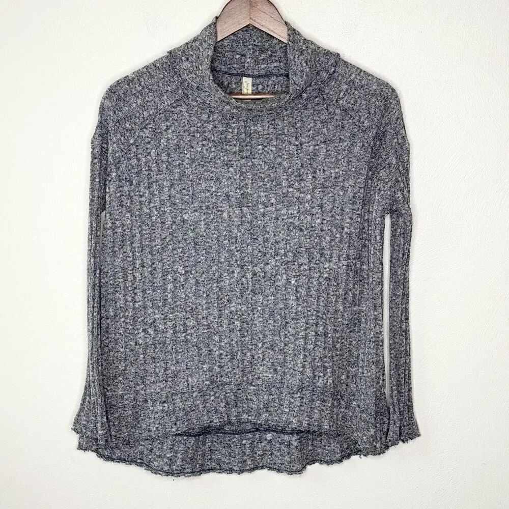 Free People Clarissa Ribbed Mock Neck Lightweight Sweater - Women’s US XS